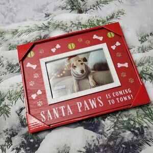 NWT Malden Santa Paws Wood Picture Frame